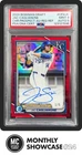 JAC CAGLIANONE PSA 9 2024 BOWMAN DRAFT CHROME 1ST RED REFRACTOR AUTO 1/5 ROYALS
