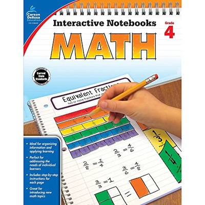 Math, Grade 4 (Interactive Notebooks), Carson-Dellosa P
