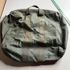 Vintage US Military Canvas Aviator Kit Bag Olive Drab Duffel Cargo Bag Large