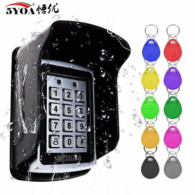 Outdoor RFID Access Control Keypad with Rainproof Cover   125 kHz, 12V DC