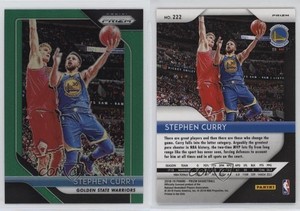 2018-19 Panini Prizm Green Prizm Stephen Curry #222