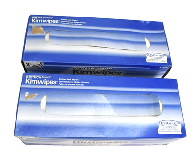 Kimtech Science Delicate Task Wipers 100 Wipes a Box Lens & Glass Wipes Lot of 2