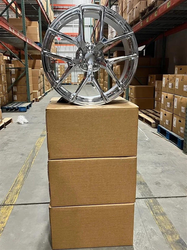 18" AMG STYLE CHROME WHEELS RIMS FITS MERCEDES BENZ SL CLASS SL500 SL550 SL55 - Image 3 of 3