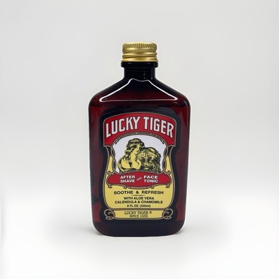 Lucky Tiger After Shave and Face Tonic 8 fl oz Paraben Free Soothe & Refresh USA