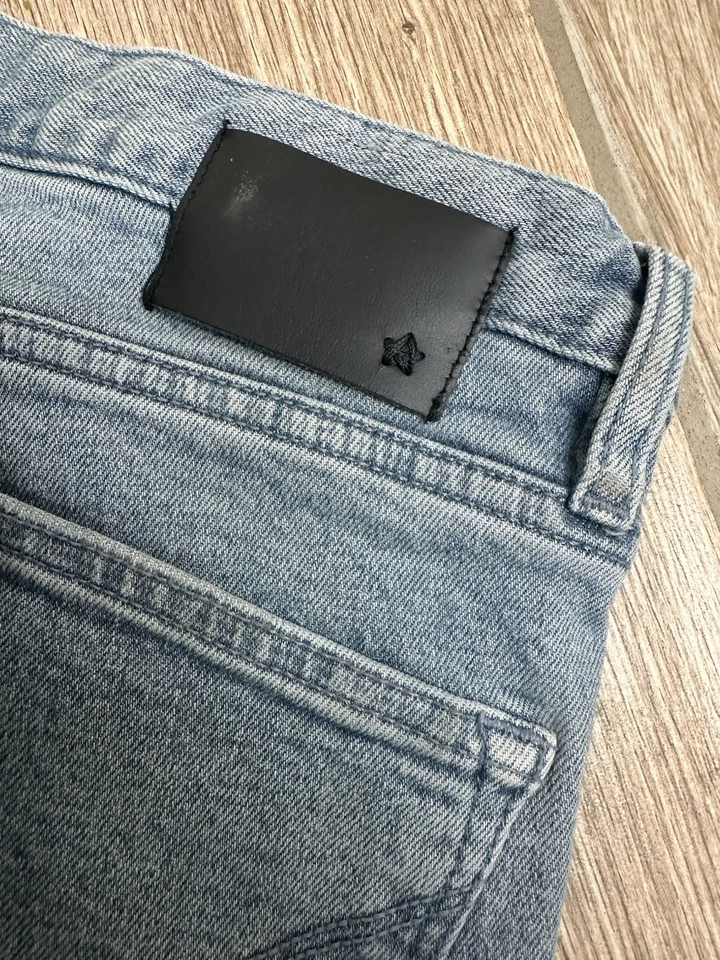 John Varvatos USA Men’s Blue Wight Skinny Denim Distressed Jeans Size 36 X 30 - Image 3 of 4