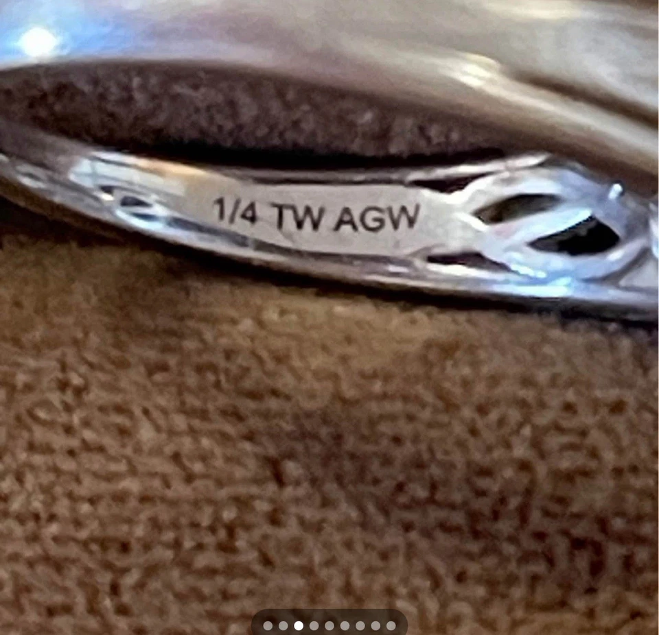 Anillo de diamantes platino vintage 18 pt centro diamante talla 7 Foto 3 de 4