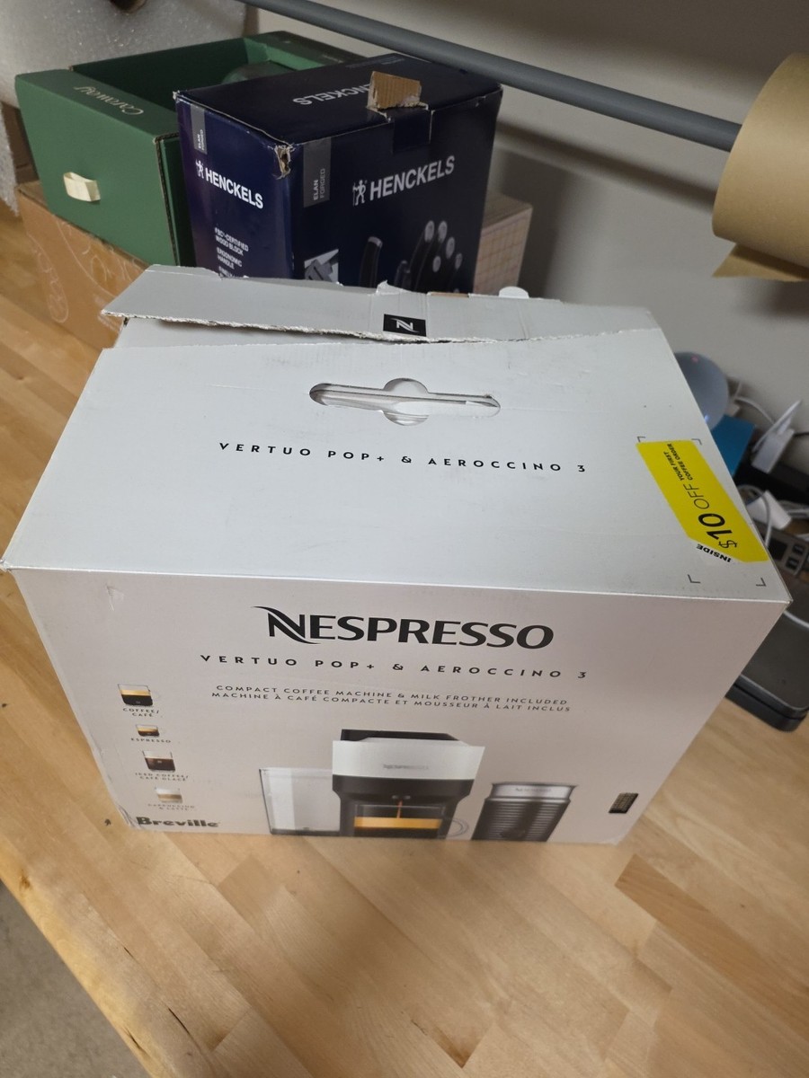 Nespresso Vertuo Pop+ Coffee and Espresso Maker + Milk Frother