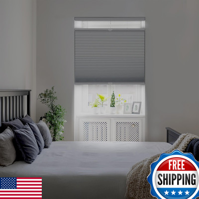 Dez Furnishings Cordless 1.5 Blackout Top Down Bottom Up Cellular Shade Energy