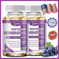 Resveratrol capsule helps cardiovascular anti-aging anti-aging immune metabolic 