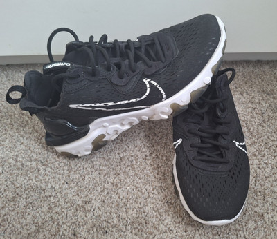 Unisex Erwachsene schwarz/weiß Nike React Vision Turnschuhe Größe UK 6 CD4373-006
