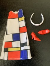 Barbie  Outfit, Kleid , Schuhe und Haarreif