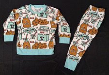 Rare Purl  Lamb Milk  Cookies 2 Piece Long Sleeve Pajama Set 2/3T