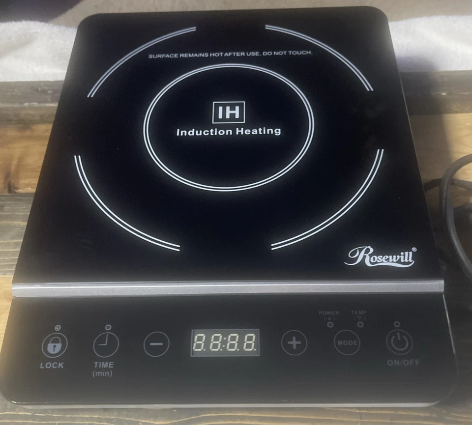Rosewill Portable Induction Cooktop 1800 Watts,8 Power Levels, timer & temp EUC - Image 2 of 4