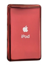 Red iPod Classic 5th 6th 7th Thin Back Bottom Rear Metal Chrome Housing Blank