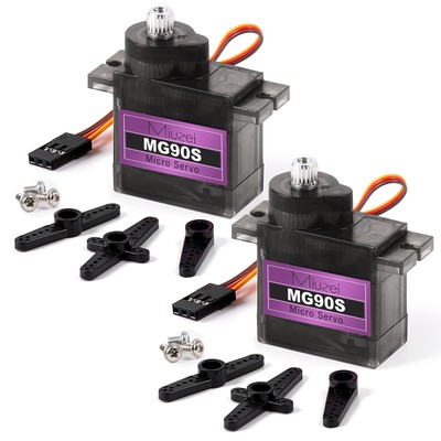 9G Micro Servo Motor Kit - Metal Gear for RC Cars, Robots, Helicopters, Arduino