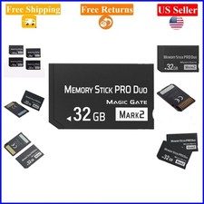 32GB Black Memory Stick Pro Duo for PSP  Camera - High-Speed, Temperature Proof