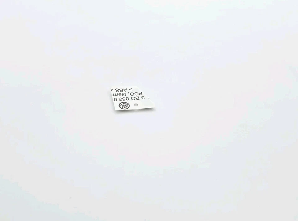 NUEVO 1999-2005 VOLKSWAGEN GOLF JETTA V6 EMBLEMA CROMADO TRASERO LOGOTIPO INSIGNIA SIGNO OEM Foto 3 de 3