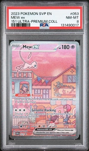 2023 POKEMON SVP EN-SV BLACK STAR PROMO 151 ULTRA-PREM COLL #053 MEW EX PSA 8