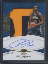2020-21 Panini Crown Royale Basketball Roy Hibbert #SL-RHB Silhouettes Prime /10