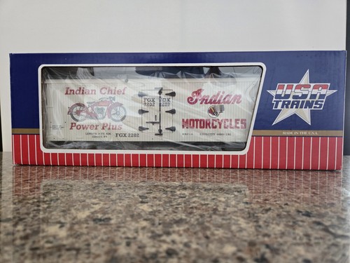 USA Trains Indian Motorcycle Woodside Refer Car #16079 Nuevo Power plus 2202 | Zustand: New