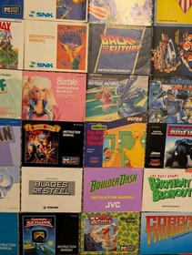 Lot 50 Nintendo NES Instruction Manual Booklet Dig Dug Command Bugs Bunny Batman