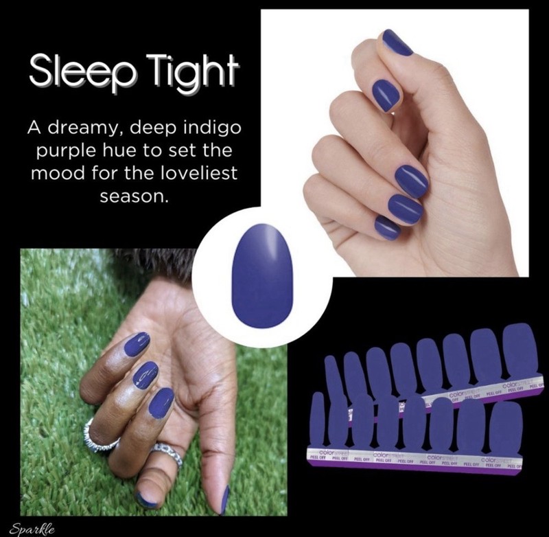 Color Street Sleep Tight 100% Real Nail Polish Strips Colorstreet