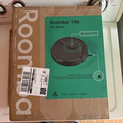 New iRobot Roomba 106 Q313420 Robotic Vacuum Cleaner RCC-Y2