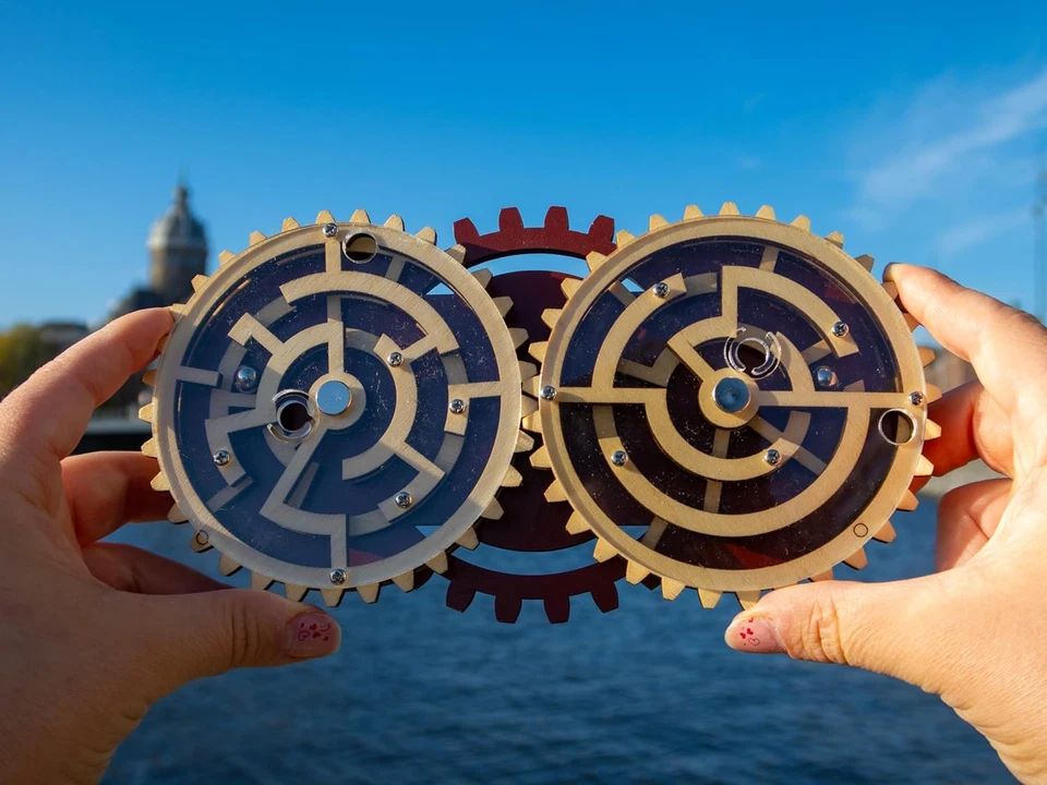 - Labirinto, Colore Marrone Oro, C5064 - Immagine 4 di 4