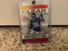 2021 Panini Illusions - Clear Shots Saquon Barkley #CS-7 Emerald