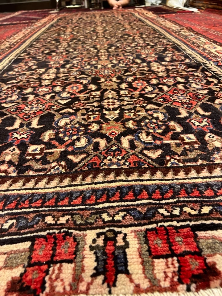 Tapete antigo Karabagh corante vegetal natural cáucaso 110 x 275 cm ARTIGO DE COLECIONADOR - Imagem 2 de 4