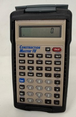 Construction Master IV 4 Calculator Calculated Industries 4045 + Armadillo Case