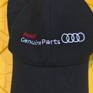 Audi Low Profile Adjustable Cotton Baseball Cap Black