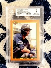 Christian Yelich 2020 Bowman Chrome 1990 Orange Refractor #'d 02/25 BGS 7 RARE 