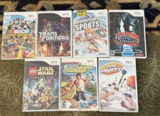 Nintendo Wii Lot Of 7 Games Complete In Box NASCAR Transformers Game Party