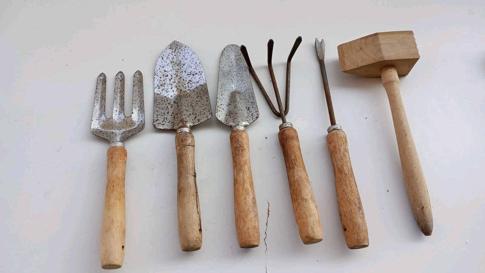 Kit set 6 attrezzi da giardino giardinaggio palette utensili manuali