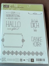 Stampin Up Stempel Weil Ich An Dich Denke Hab Dich Lieb Geburtstag Alles Liebe 