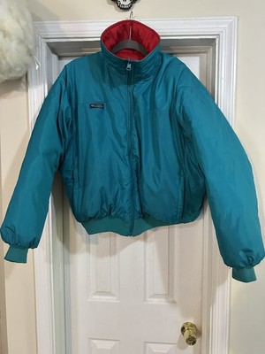 Vintage Columbia Coat Mens XL Reversible Down Red Blue Puffer Style Coat