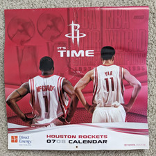 Houston Rockets 2007-2008 Calendar TMac, Yao Ming, Steve Francis *Water Damage*