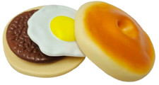 Play Food Vintage Sausage Egg Bagel Breakfast Sandwich Mint