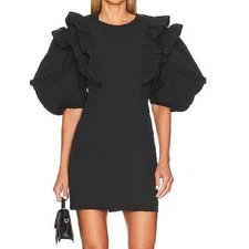 NWT RHODE VARJA BLACK DRESS SIZE XXS