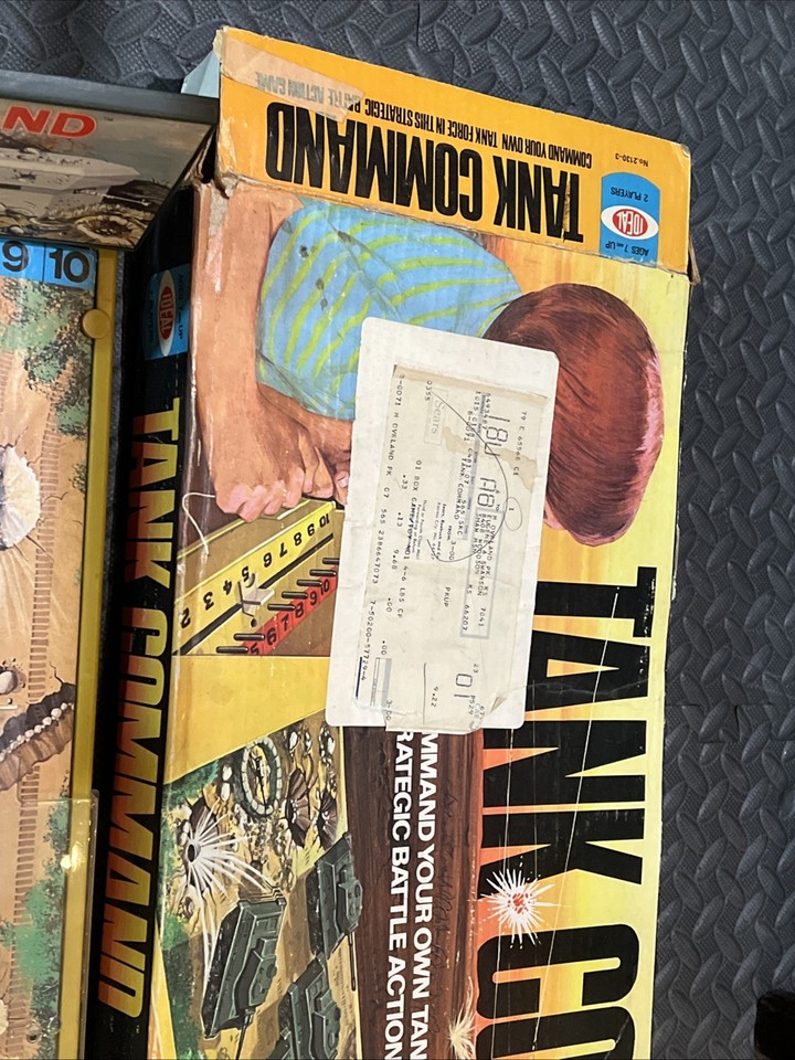Vintage Tank Command Game Original Box Ideal Military War Game 1975 80% ...