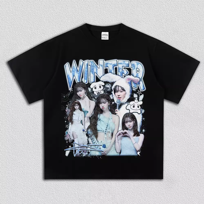 AESPA WINTER CUTE T-SHIRT KPOP JERSEY SYNK AEXIS LINE TOUR 2026