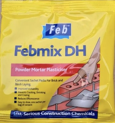 3 Beutel Febmix DH Mörtel Pulver Weichmacher Beutel Zement 