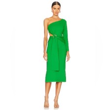 ALEXIS - NWT Royale Jade One-Shoulder Dress Midi Dress Sz M