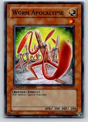 Worm Apocalypse HA01-EN017 Super Rare Hidden Arsenal Yu-Gi-Oh Limited Near Mint