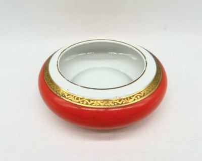 Vintage Seltmann Weiden Schüssel orange Gold Dekor Midcentury 