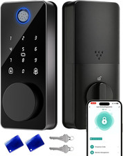 Smart Deadbolt Lock, Fingerprint Keyless Entry Door Lock App Control, Electronic