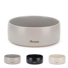 Ceramic Dog Bowl 5.5-Inch Small Spill Resistant Heavy Duty Modern Pet Feeding...