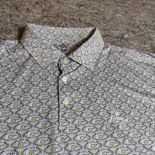 Rhoback Mens Performance Polo University of Michigan Football Stadium Size XXL