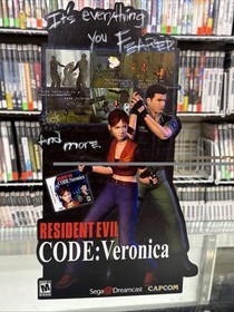 Resident Evil CODE: Veronica countertop Standee (Dreamcast) 14 Inches Tall